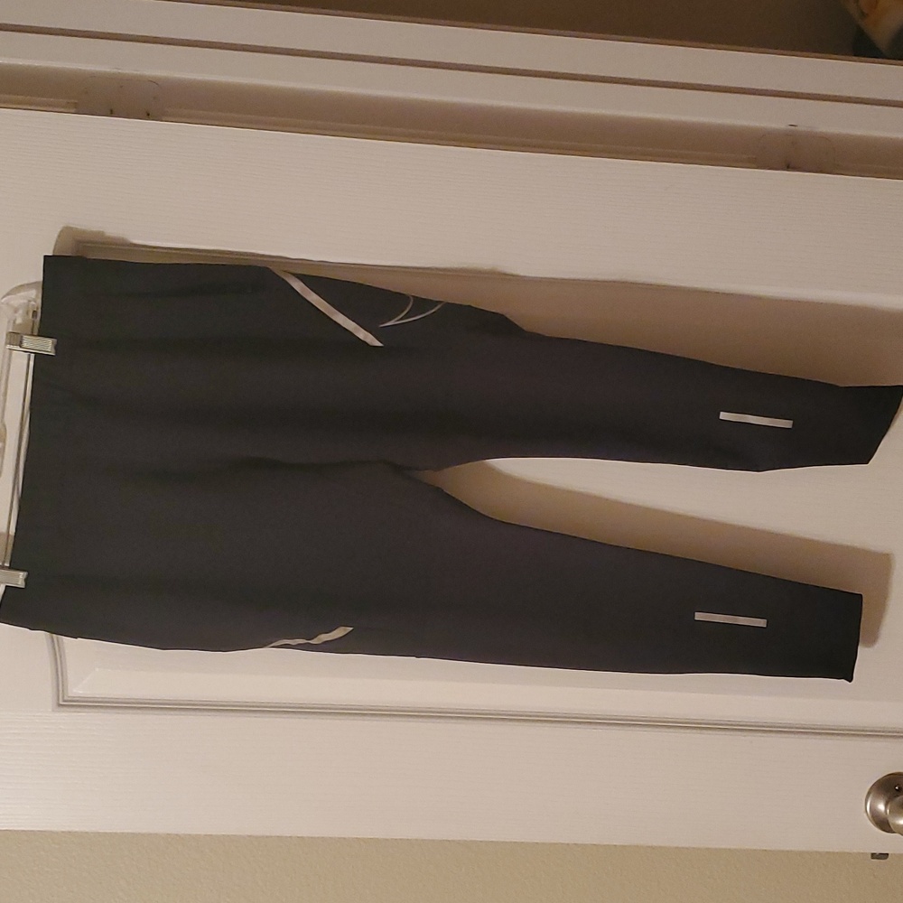 2017 RARE Nike Men City Hybrid 3M Swoosh Slim Running Pants Black Size S 849362